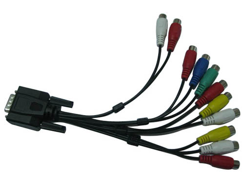 VGA HDD 25M TO RCA 母头