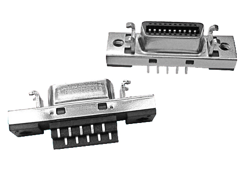 SCSI 14,20,36,40,50,68,100P 母头 一体支架式