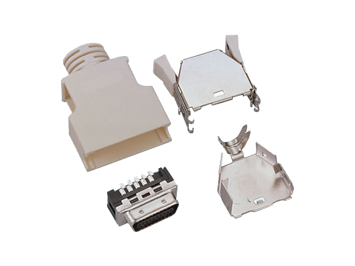 SCSI 20P CN 焊线 塑壳 弹片