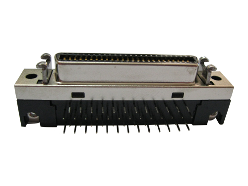 SCSI 50P 90° 插板 PCB锁螺丝式